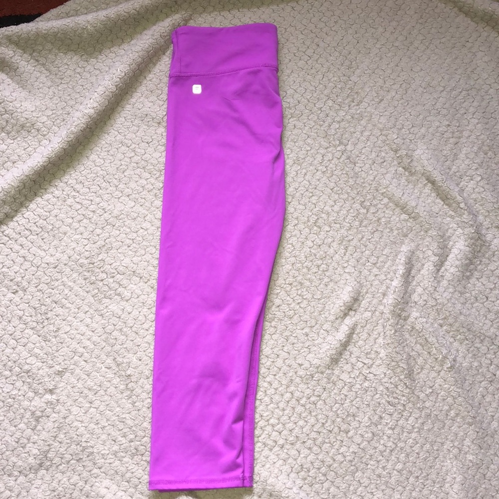 neon purple leggings from Fabletics